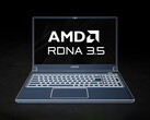 RDNA 3.5 可使用到 2029 年。图为显示 AMD 游戏笔记本电脑的效果图。(图片来源：AMD - 已编辑）