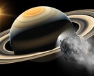 图示：特洛伊小行星追随土星。(图片来源：Robert Lea - Canva）