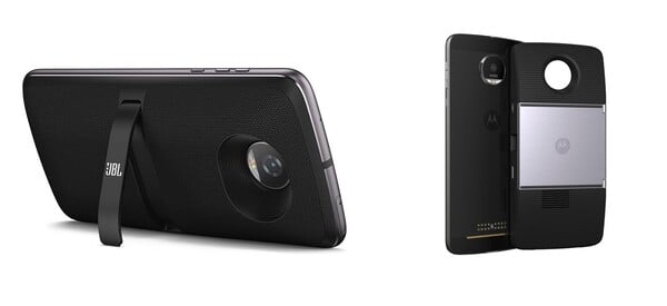 HMD Fusion 2 将配备与 Moto Z 系列的 SoundBoost 和 InstaShare Projector Mods 相似的扬声器和投影仪配件。(图片来源:摩托罗拉)