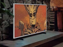 三星 The Frame Disney100 版电视拥有定制的铂金边框(图片来源:三星)