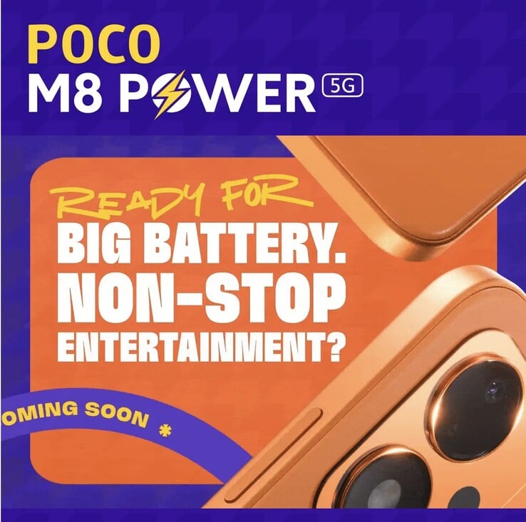 Poco M8 Power 5G 以橙色配色亮相