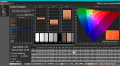 校准前的ColorChecker