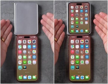 iPhone Ultra/折叠设计机型旁边的 iPhone 17 Pro Max。
