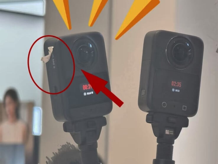 从左至右依次为 Osmo 360 II 和 Osmo 360。