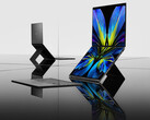 最新的 Zenbook Duo 仍配备内置支架，可实现精心设计的双屏模式。(图片来源：华硕）