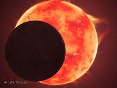 围绕恒星旋转的 TRAPPIST-1 d 行星的艺术家概念图（图片来源：NASA、ESA、CSA、Joseph Olmsted 和 STScI）。