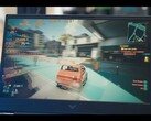 在惠普 Victus 上运行的《赛博朋克 2077》游戏，配备 RTX 5050 GPU，1080p 中等设置（图片来源：Dawid Does Tech Stuff/YouTube）