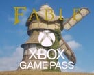 显示了Xbox Game Pass上《Fable》的宣传横幅