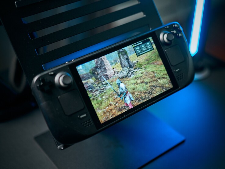 图为通过GeForce Now 在 Steam 甲板上播放《湮没》（图片来源：Alex Wätzel，来自 Notebookcheck）