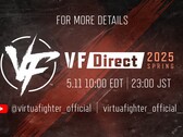 全世界的粉丝都可以观看或镜像串流 VF 直播（图片来源：SEGA via X）