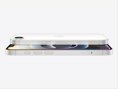 iPhone 16e（如图）配备缺口显示屏和单后置摄像头。(图片来源：Apple)