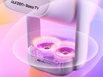Aurzen Eazze D1R Air 投影仪配有双 5 瓦杜比音频扬声器。