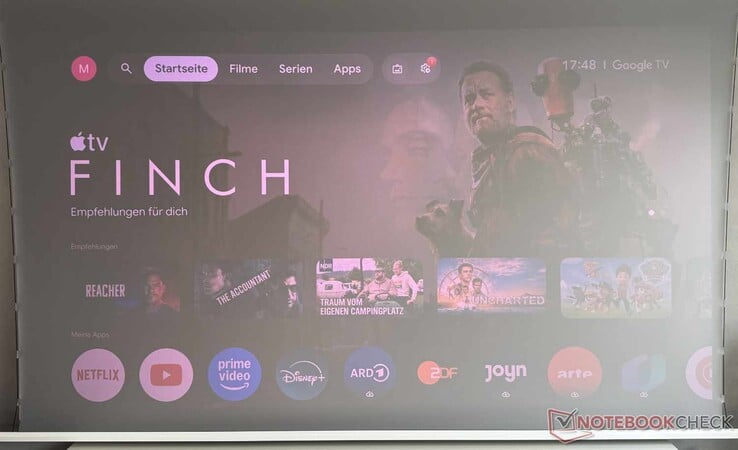 Google TV 界面(白天)