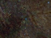 显示星际介质 X 射线硫部分的合成图（图片来源：DSS、DECaPS、eRosita 和 NASA；已裁剪）