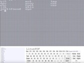 LinuxPDF 在 PDF 文件中运行 Linux 时执行 "ls "命令的控制台截图。(图片来源：Github 上的 Ading2210）