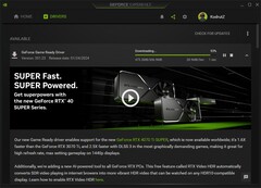 通过GeForce Experience 下载 NvidiaGeForce Game Ready Driver 551.23 软件包 (来源:Own)