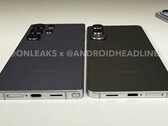 三星Galaxy S25 Edge 比Galaxy S25 Ultra 薄近 30%。(图片来源：@OnLeaks /Android Headlines)