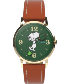 Peanuts × Timex Marlin 手动上链史努比网球表 TW2V88800 正面