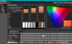 校准前的ColorChecker