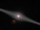 一幅展示恒星和星系的插图。