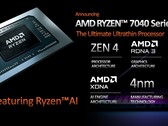 一些Ryzen 7040 Phoenix-HS处理器将包括一个AMD XDNA AI引擎。(来源：AMD)
