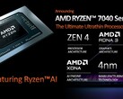 一些Ryzen 7040 Phoenix-HS处理器将包括一个AMD XDNA AI引擎。(来源：AMD)