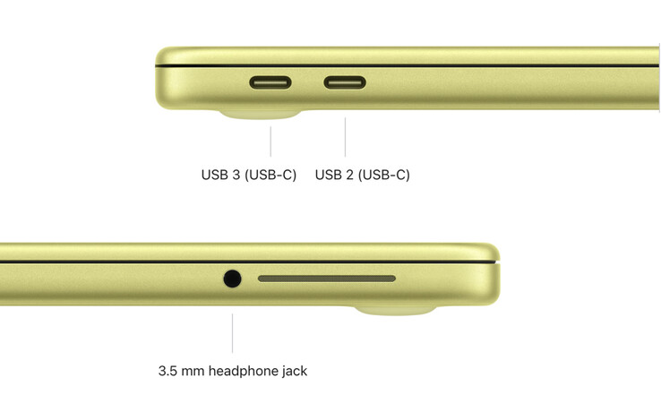 在美国，MacBook Neo 缺乏 MagSafe 功能，并随附 20 W 电源适配器。
