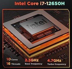 英特尔酷睿 i7-12650H（来源：Nipogi）