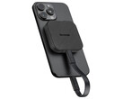 兼容 MagSafe 的 NX-P4MG 在日本的起价约为 188 美元。图：连接到 iPhone 上的便携式固态硬盘。(图片来源：Nextorage）