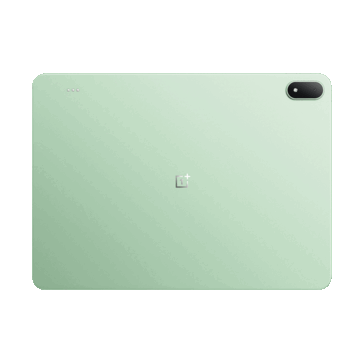 鼠尾草雾面的 OnePlus Pad 4。