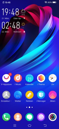 Default home screen