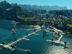 显示未来城市 Anno 2205 的图像。