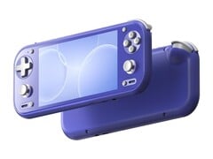靛蓝色的 Anbernic RG 55G1。