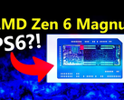 描述可能是 Zen 6 APU 的视频截图（图片来源：Moore's Law Is Dead YouTube 频道）
