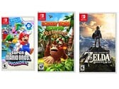 多款任天堂Switch平台的第一方游戏正在打折销售。