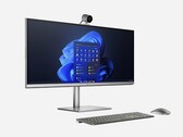 惠普34英寸AiO台式电脑的5K超宽显示屏相当不寻常。(图片来源：惠普)