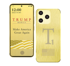 Trump Mobile T1 智能手机(如图)没有在承诺的 9 月份发布窗口推出。(图片来源:Trump Mobile)