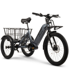 Buzz Cerena T2 电动三轮车配备 500 Wh 电池,续航里程可达 40 英里(64.3 公里)(图片来源:Buzz)