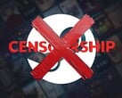 Steam 背景上显示的反审查标志（图片来源：Valve，有删改）