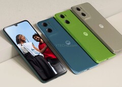 Moto G06 预计将推出至少四种颜色。(图片来源：Ytechb）
