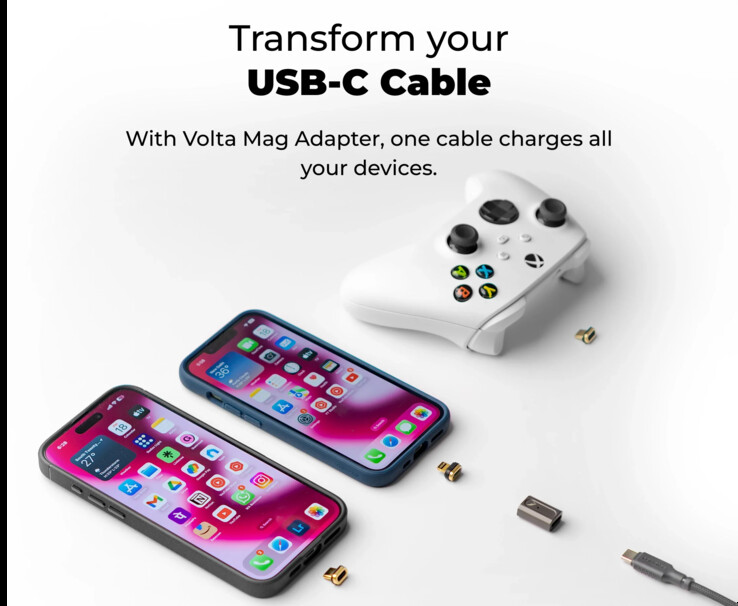 即将推出的 Thunderbolt 5 适配器。(来源：Volta）