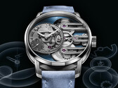 Armin Strom Gravity Equal Force Ultimate Sapphire Blue腕表（如图）拥有41毫米不锈钢表壳，表盘为透明蓝宝石水晶。(图片来源：Armin Strom）