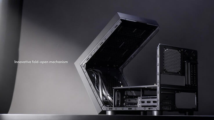 Cube PC 机箱采用低碳钢结构和相当有趣的开启装置。(图片来源:Chieftec)