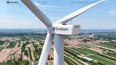 该项目拥有 1.43 千兆瓦的太阳能和风能,可生产 30 万吨绿色氢气和氨气。参考图片。(图片来源:Envision Energy)