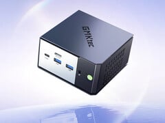 EVO-X1 Pro 搭载了 Ryzen AI 9 HX 470 处理器。图为:展示该迷你电脑正面的宣传图。