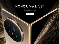 Magic V5 将于 7 月 15 日在马来西亚发布。图：可折叠手机的宣传图。(图片来源：Honor)