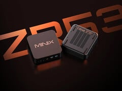 ZR535 搭载的是近期推出的但已显过时的 Ryzen 5 3501U 处理器。图为:一张展示这款迷你电脑顶部和底部的宣传图。