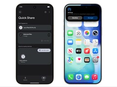 Pixel 10 Pro XL 通过 Quick Share 向 iPhone 发送图像。(图片来源:谷歌)