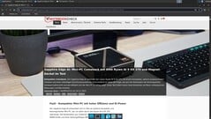 网页浏览正常,但 UNO Q 在满载时会立即运行(图片来源:Notebookcheck)