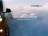 新款 Model Y 广告宣传冬季降价（图片：特斯拉/X）